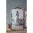 Full Length Arched Wall Mirror with Metal Frame