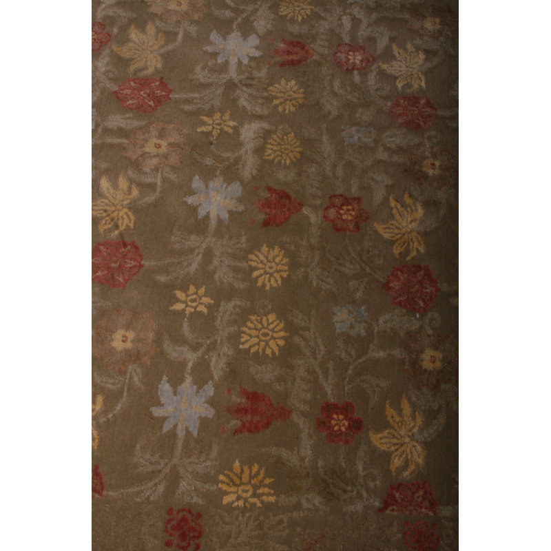 Handmade Silk and Wool Area Rug