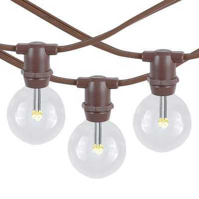 Guirlande de 25 lumières sphériques d'extérieur 25 '(connectable d'un bout à l'autre)