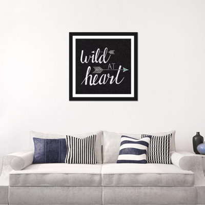 " Wild At Heart On Black " by Laura Marshall