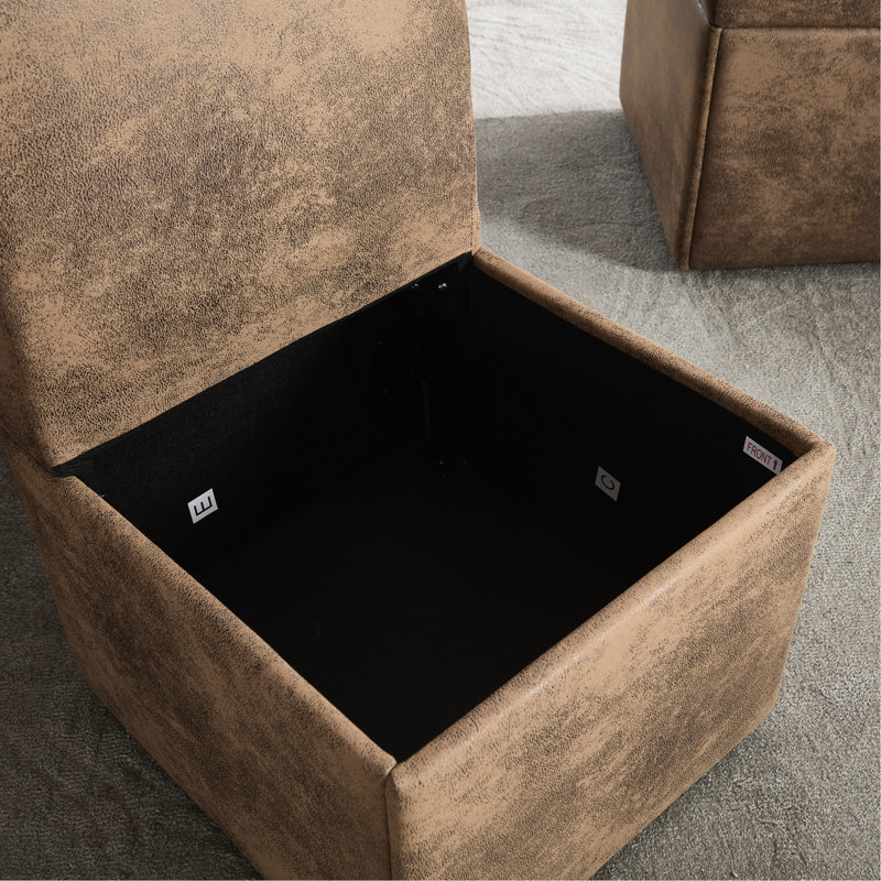 Siège pivotant à 360 degrés avec espace de rangement - Siège confortable polyvalent à grand compartiment rembourré de mousse polyvalente