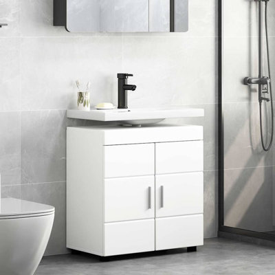  Bathroom Basin Cabinet With Storage 60 X 34 X 63 Cm