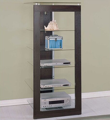 Powell Merlot Component Stand | Wayfair