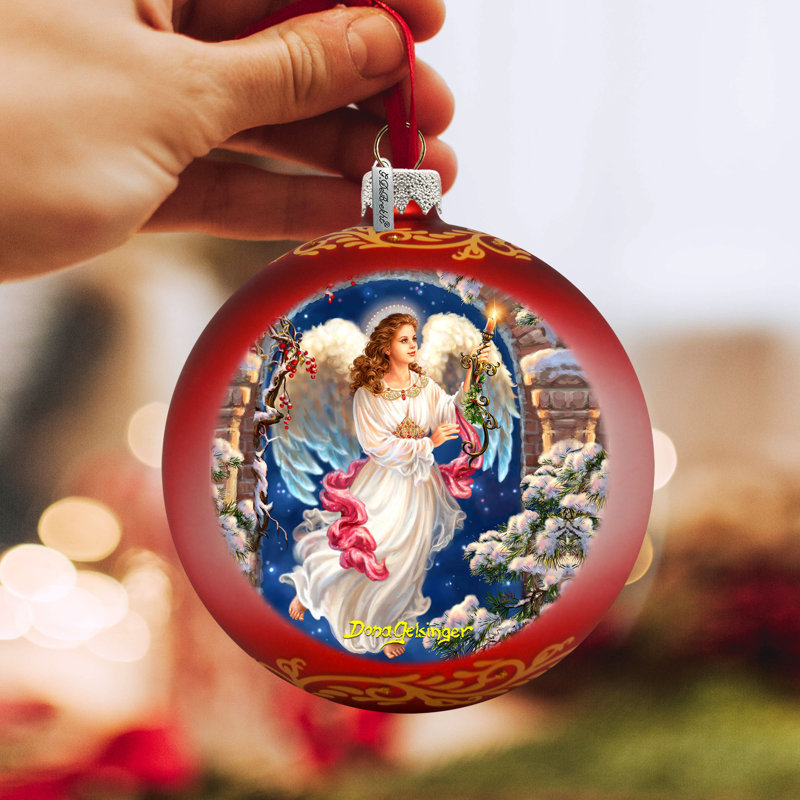 3.5'' Handmade Glass Ball Ornament