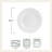 Fitz and Floyd Everyday White Classic Rim Salad Plate