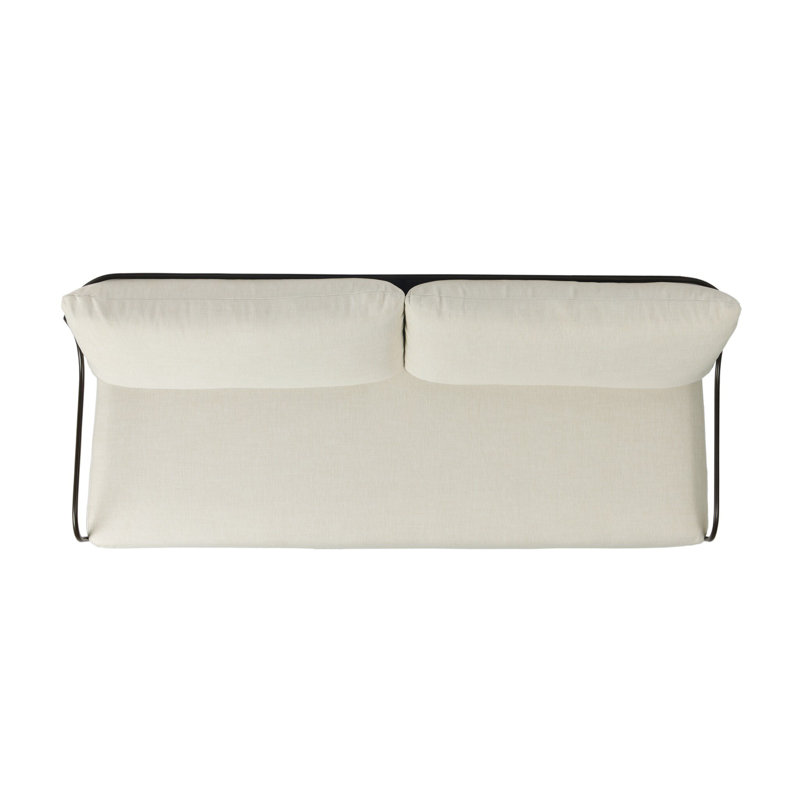 Segovia Outdoor Sofa-78"-Alessi Fawn, Vergo Cream