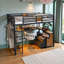 Lit mezzanine simple TG avec bureau intégré et rangement - Solution d'étude peu encombrante-1040115330