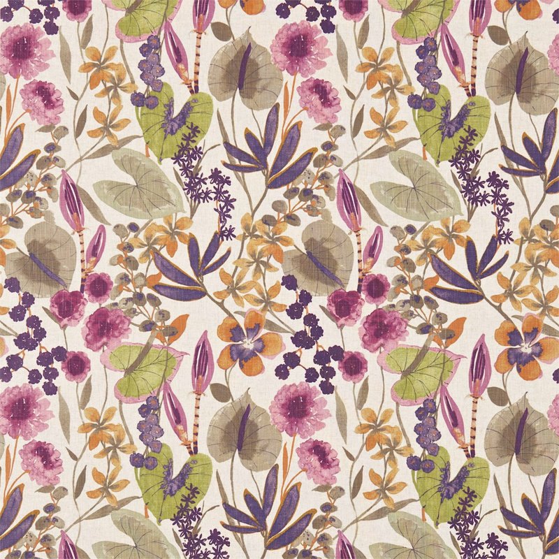 Nalina Fabric, Loganberry/Raspberry/Apricot