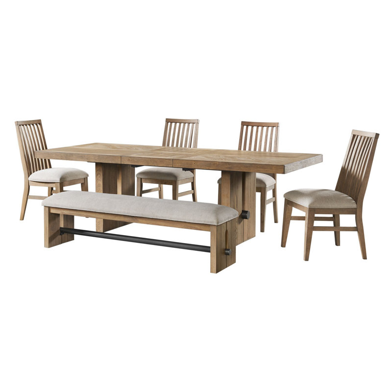 Rabbie Polyester Blend Upholstered Bench