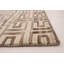 Tapis en laine crème/brune 5 pi 2 po x 8 pi 1 po "one-of-kind" noué la 2010 Grogan