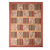 Hand Knotted Wool Geometric Area Rug