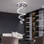 Lustre gradué à 5 lumières avec accents en cristal Sandifer