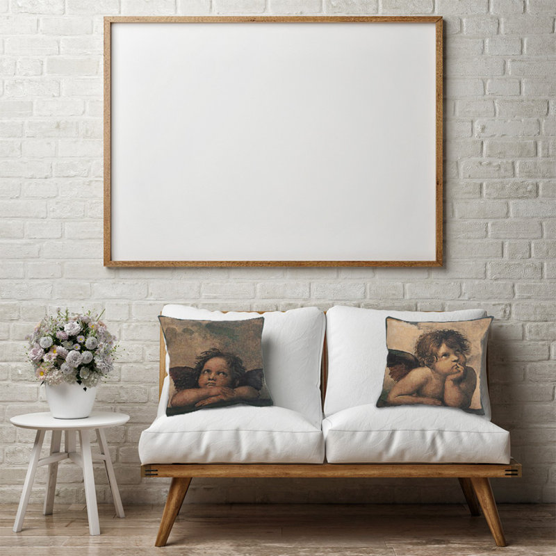 Angels Cotton Blend Pillow Cover