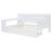 Full Size Wooden Daybed With 3 Drawers, Usb Ports And Desk ,white