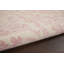 Tapis floral antidérapant à motif floral tissé beige et rose 6 pi x 9 pi