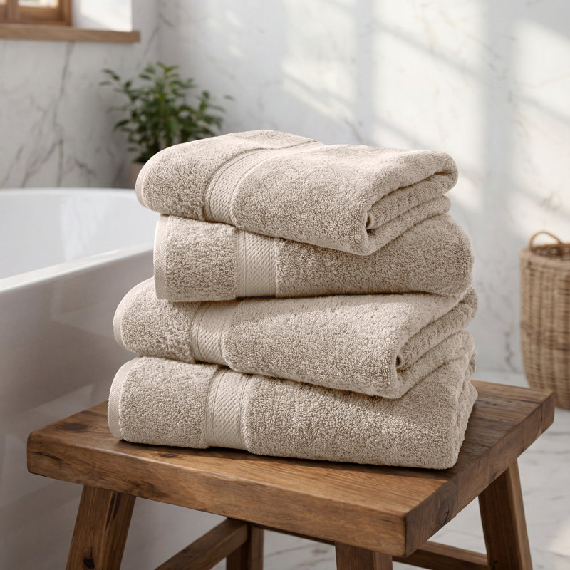 Serviette de bain de luxe en coton égyptien Donald, Pierre