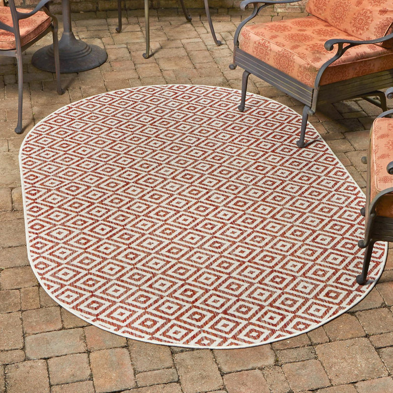 Costa Rica Indoor/Outdoor Rug, Ovale 7 pi 10 po x 10 pi