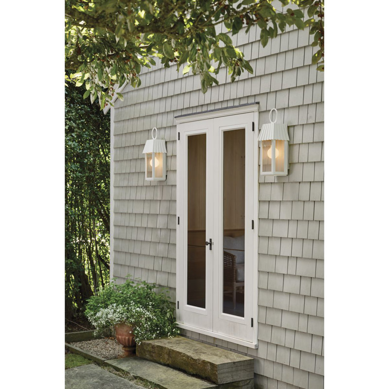 Lanterne murale d'extérieur Godin, Galvanisé, H 22,38 po x l 8,5 po x P 7,13 po