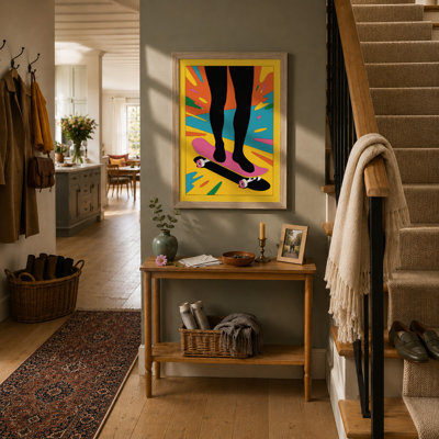 Standing in Colour Modern - Framed Print