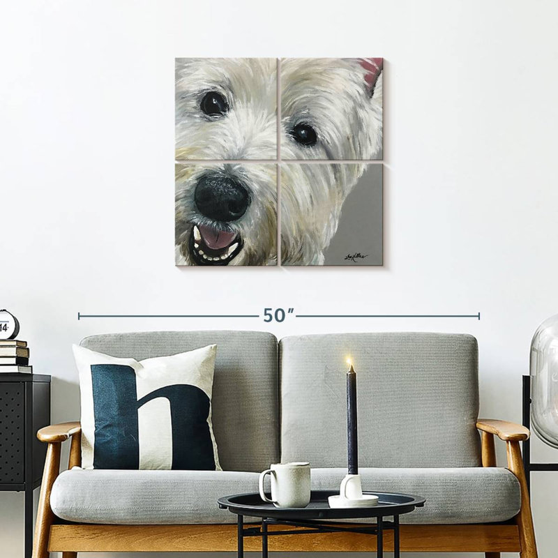 West Highland Terrier, H 26 po x l 26 po