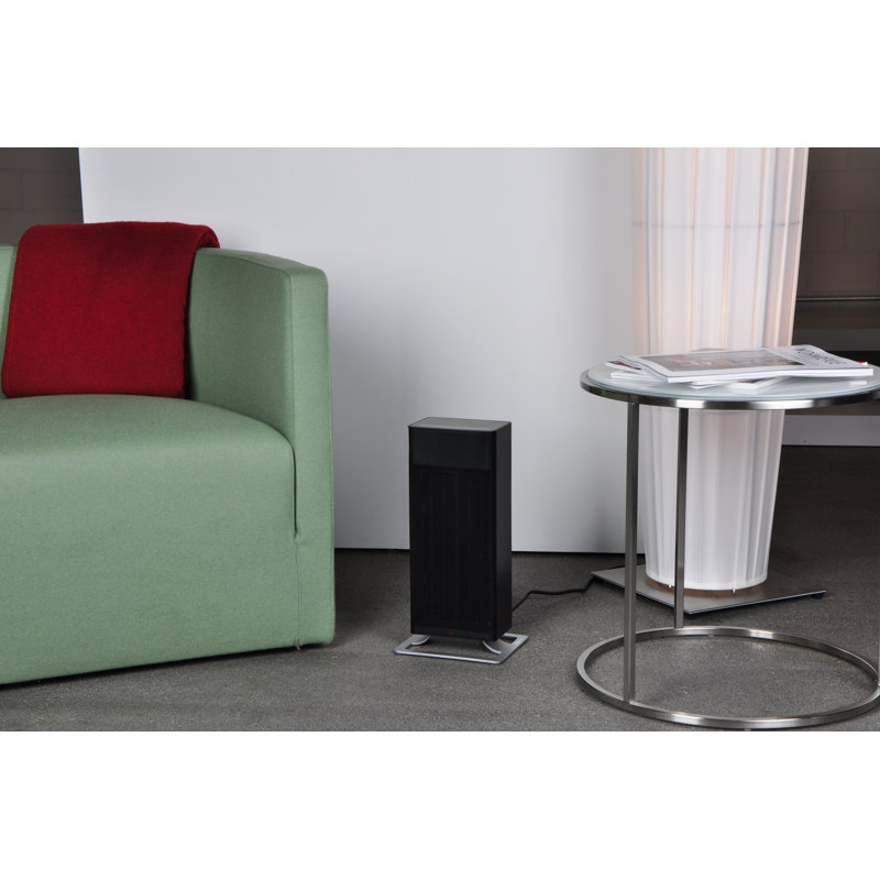 Stadler Form Fan Heater Anna with Temperature Control, 2 Heating Levels, for Room Size up to 25 m2, Black