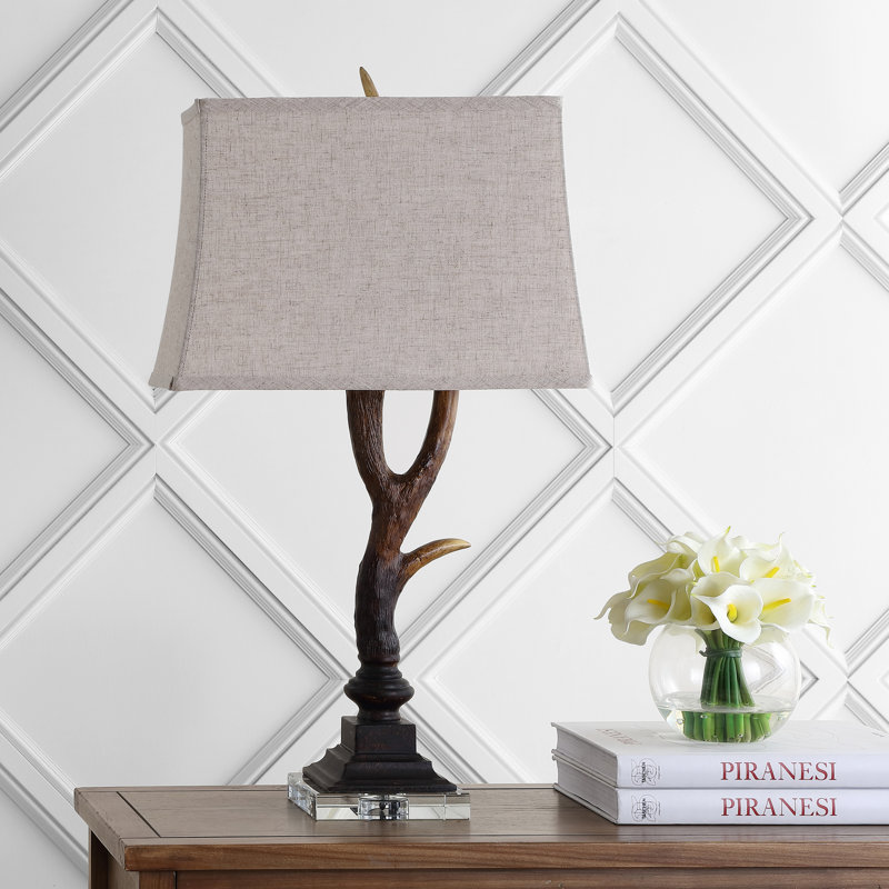 Kari Table Lamp, Dark Walnut