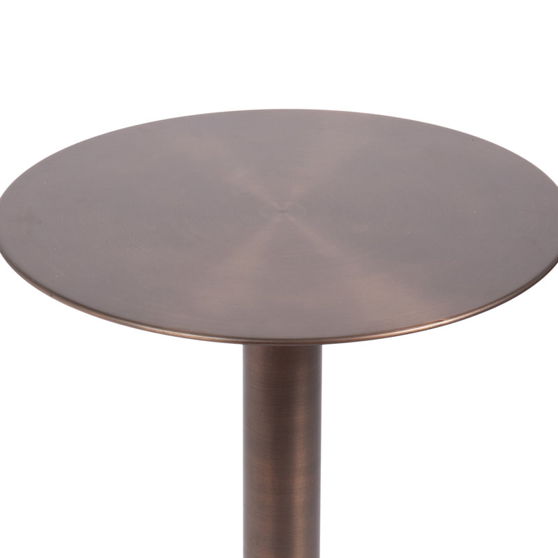 Table d'appoint ronde Modern, Bronze