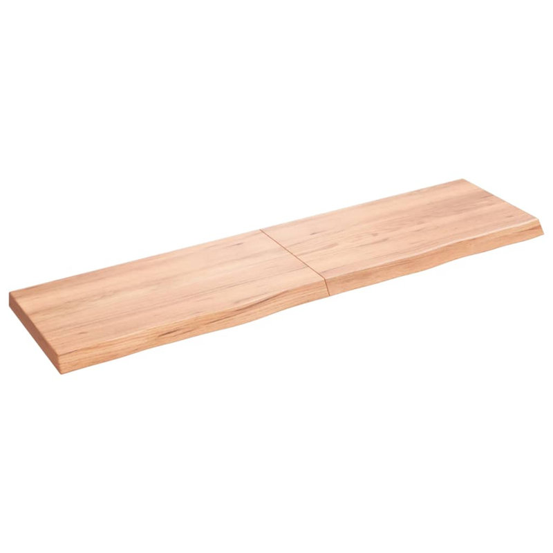 Vidaxl Wall Shelf, 4cm H x 120cm W x 30cm D, Light Brown