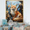 Reproduction d'art sur toile Fox Wilderness Guardian Pastoral II - Animaux