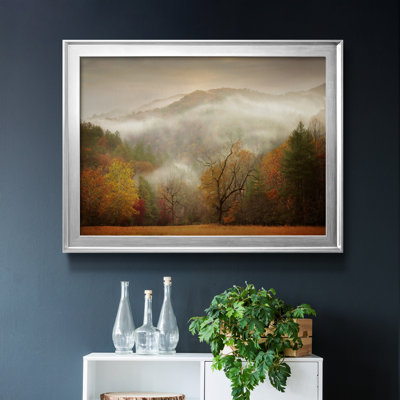 Photographie Étude d'automne brume, reproduction encadrée de qualité supérieure - prête à être accrochée