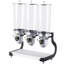 Free Flow 5 Liter Triple Canister Cereal Dispenser-1262373952