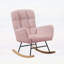 Fauteuil à bascule avec dossier haut et structure en métal robuste pour le confort et la détente-761980659