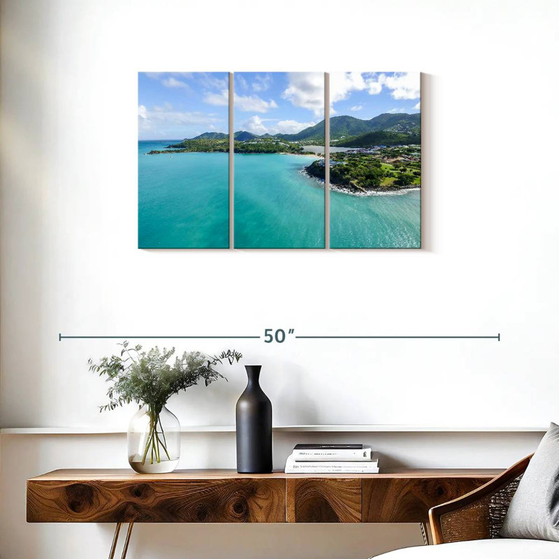 Gillard Calming Sea In Saint Martin, 20" H x 33" W