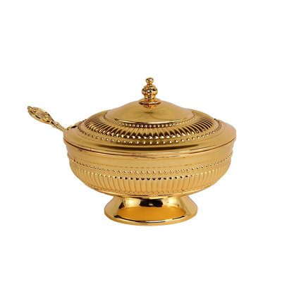 Honey Dish Beaded Design - Gold