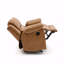 Fauteuil oscillant en cuir Charlotte avec fonction inclinable et gel