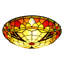 Stanek 3-Light 16'' Tiffany Glass Flush Mount