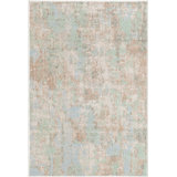 Contemporary Nin Area Rug Multi Blue Color
