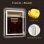 Miroir de salle de bain rectangulaire à DEL sans cadre anti-buée-111854511