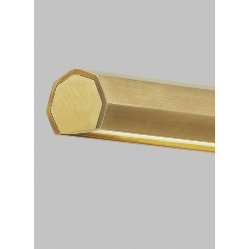 Plural Dimmable LED Wall Mounted Picture Light, Natural Brass