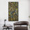 Impression sur toile encadrée, art gothique par Jackson Pollock, art mural abstrait, salon, décorations pour bureau à domicile (cadre mince noir, 20 po x 40 po)