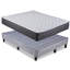 Grimes 9" Medium Firm Cooling Hybrid Innerspring Mattress w/ 13" Grey Platform Bed Frame-68976608