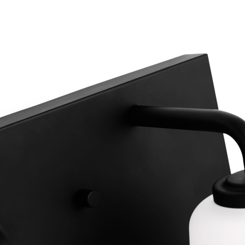 Miles Medium Vanity from Generation Lighting , Midnight Black, White