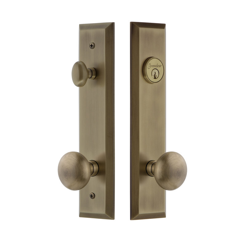 Ensemble de vestibule Fifth Avenue, Laiton rétro, 2,375 po