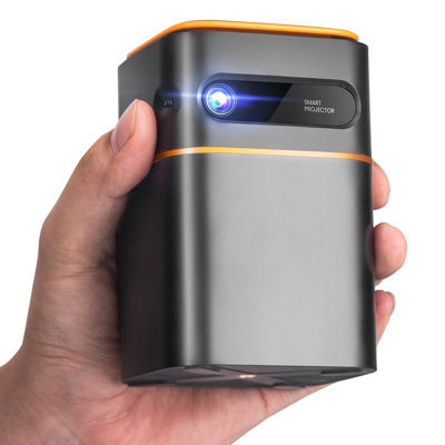 Mini Projector, 5G Wifi 6 Bluetooth Short Throw Projector, HD 1080P DLP Portable Projector With Rechargeable Battery, 1G Memory, Support Phone Laptop, -  MASTER CRAFT WINDOW AND DOOR, B09P8QYJ89