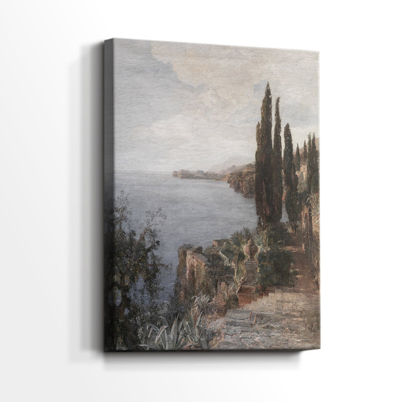 Paysage rétro CLxxxix - galerie Cavas, H 60 po x l 40 po