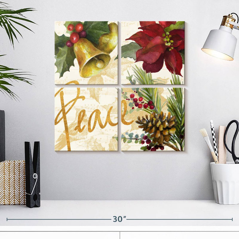 Poinsettia de Noël Lelend II, H 18 po x l 18 po