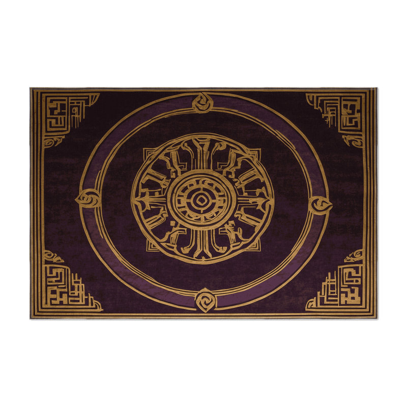 Aegis Ornament Indoor And Outdoor Area Rug, Rectangle 1'6" x 2'6"