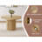 47.2-Inch Round Wooden-Style Dining Table-1122446082