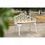 Banc en fonte d'aluminium avec coussin-375076580