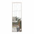Brown Solid Wood Frame Full-length Mirror